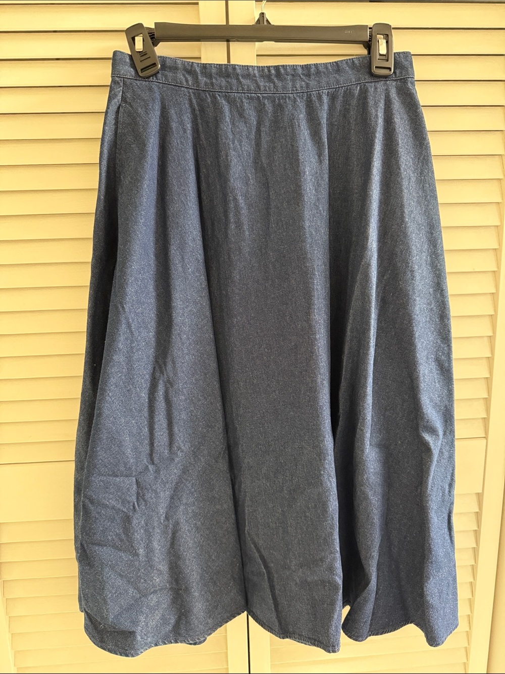 Uniqlo Denim Cotton Circular Skirt (High Waisted)